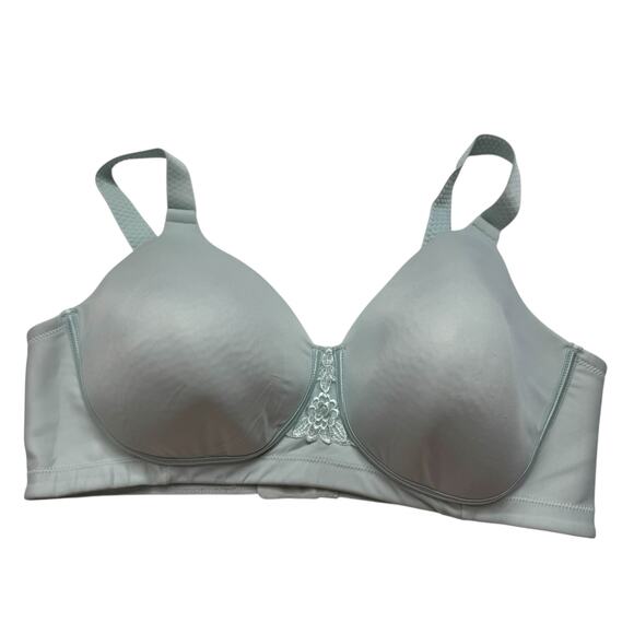 VANITY FAIR Beauty Back Full Figure Wireless Smoothing Bra Light Blue 40D #71380 - Picture 1 of 5